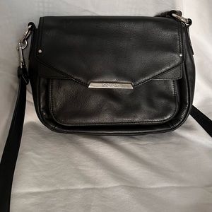 COACH Taylor F31844 Black Leather Crossbody Bag